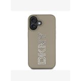 Rhinestones Metalik Taşlı iPhone 16 PU Deri Kılıf
