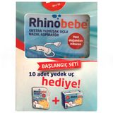 Rhino Bebe Başlangıç Seti (Ekstra Yumuşak Uçlu Nazal Aspiratör + Nazal Aspiratör Yedek Ucu 10 Adet)