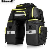 Rhinowalk 65L Bisiklet Arka Bagaj Çantası - Üçlü Çanta Seti - %100 Su Geçirmez Heybe ve Seyahat Çantas