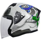 Rhkc 528 Çenesiz Vizörlü Yazlık Kask Panda