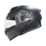 Rhkc 902 Çene Açılır Vizörlü Kask Karbon - M