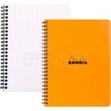 Rhodia Basic Kareli 80 gr 80 Yaprak Turuncu Kapak Spiralli Defter