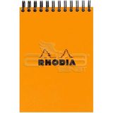 Rhodia Basic Turuncu Kapak Spiralli 80 gr 80 Yaprak Kareli Bloknot