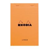 Rhodia Basic Üstten Zımbalı Bloknot 11x17 Çizgili Turuncu