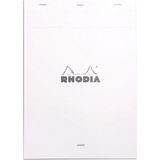 Rhodia Basic Üstten Zımbalı Bloknot A4 Çizgili Beyaz