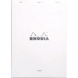 Rhodia Basic Üstten Zımbalı Bloknot A4 Kareli Beyaz