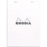 Rhodia Basic Üstten Zımbalı Bloknot A5 Kareli Beyaz