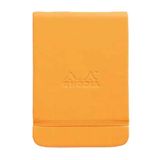 Rhodia Boutique Webnotebook Italyan Deri Kısa Kenarlı Ciltli Üstten Turuncu Sert Kapak Çizgili Defter