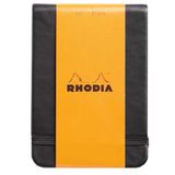 Rhodia Boutique Webnotebook İtalyan Deri Kısa Kenarlı Siyah Sert Kapak Ciltli Çizgili Defter