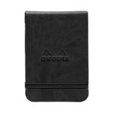 Rhodia Boutique Webnotebook İtalyan Yandan Siyah Sert Kapak Deri Çizgili Defter