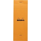 Rhodia Classic Üstten Zımbalı 7,4 x 21 Çizgili Defter Turuncu