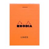 Rhodia Classic Üstten Zımbalı A7 Çizgili Defter Turuncu