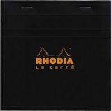 Rhodia Kareli Bloknot, Siyah, 148x148 mm