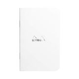 Rhodia Kareli Zımbalı Defter, Beyaz, 75x120 mm