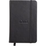 Rhodia Noktalı Siyah 9x14 cm Sert Kapak Lastikli Defter