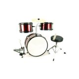 Rhtym Jd001 Junyır Boy 3 8 Yaş Akustik Çocuk Bateris Eti Bordo Renk