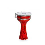 Rhythm Percussion RTM244K Çatlak Boyalı Alüminyum Darbuka (No:4) | Estetik Çatlak Desenli Kaplama Geniş Ses Hacmi Sahne