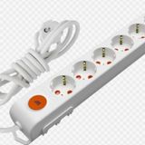 Ri-Tech 6 Lı 1 Metre Anahtarlı Topraklı Grup Priz