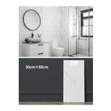 RİBA HOME 30x60 Cm Mermer Desenli Kendinden Yapışkanlı Mutfak Banyo Wc Kaplama Pvc Duvar Paneli