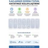 RİBAC Haftalık Ilaç Kutusu 7 Günlük Hap ve Vitamin Saklama Düzenleyici