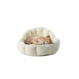 ribac Peluş Evcil Hayvan Yatağı Wellsoft Kumaş Kedi ve Köpek için Rahat Yatak