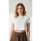 Ribana Classic Kadın Yüksek Bel Çimalı Bol Paça Cepli Beli Lastikli Bağlamalı Kumaş Pantolon - Kahve - 44