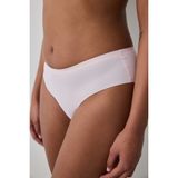 Ribbed Bonding Laser Cut Hipster Pembe Külot - 2XL