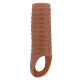 Ribbed Dokulu Penis Kılıfı – Hollman