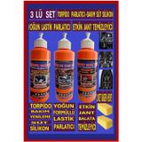 Ribbon Car Wax 4 Lü Set Jant Temizleyici - Lastik Parlatıcı - Torpido Sütü - 2 Adet Sünger