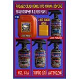 Ribbon Car Wax Fırçasız Cilalı Oto Yıkama Şampuanı +Hızlı Cila +Torpido Sütü +Lastik Parlatıcı +Jant Temizleyici