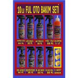 Ribbon Car Wax Ful Oto Bakım Seti 9 Parça + 3 Adet Sünger