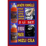 Ribbon Car Wax Ph Nötr Formüllü Cilalı Oto Şampuan + Pratik Hızlı Cila Su- Yağmur Kaydırıcı 1 Kg ( 2 Li Set )