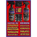 Ribbon Car Wax Susuz Motor Temizleme Sıvısı 500 Ml + Motor Koruma Parlatma 500 Ml 2 Lı Set