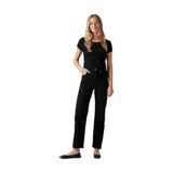 Ribcage Straight Ankle Kadın Jean Pantolon- Black Sprout-