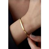 Ricco Jewellery 14 K Gold Kaplama 925 Ayar Gümüş Ajda Bilezik