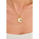 Ricco Jewellery 14 K Gold Kaplama 925 Ayar Gümüş Doğal Lapis Lazuli Kolye