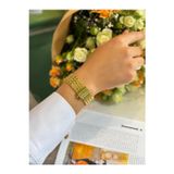 Ricco Jewellery 14 K Gold Kaplama 925 Ayar Gümüş El Yapımı Arpa Kelepçe