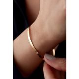 Ricco Jewellery 14 K Rose Gold Kaplama 925 Ayar Gümüş Ajda Bilezik