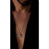 Ricco Jewellery 925 Ayar Gümüş Coin Bilge Kuş Burma Halat Kolye