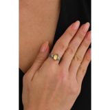 Ricco Jewellery 925 Ayar Gümüş Doğal Sitrin Taşlı El Işi Vintage Yüzük • Yüzük Ölçüsü Gerektirmez