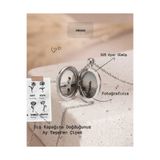 Ricco Jewellery 925 Ayar Gümüş Kişiye Özel Kapaklı Fotoğraflı Kolye
