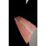Ricco Jewellery 925 Ayar Gümüş Lazer Kesim Kuş Gözü Erkek Bileklik • Made In Italy
