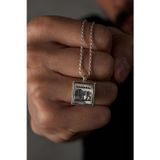 Ricco Jewellery 925 Ayar Gümüş Old Money Aslan Burma Halat Kolye