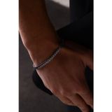 Ricco Jewellery 925 Ayar Gümüş Old Money Italyan Iri Popcorn Bileklik