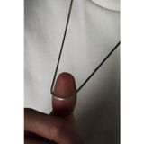 Ricco Jewellery 925 Ayar Gümüş Old Money Oskitli Kare Tilki Kuyruğu Zincir