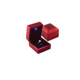 Ricco Jewellery Led Işıklı Kadife Yüzük Kutusu • Kırmızı Özel Işıklı Yüzük Kutusu • Teklif Yüzük Kutusu