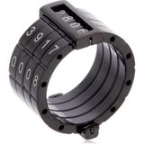 Ricco Jewellery Siyah Tarihli Çelik Alyans - 316L Paslanmaz Çelik