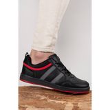 Riccon 00122022 Siyah Kırmızı Erkek Sneaker Ayakkabı