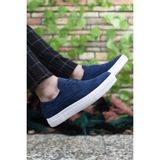 Riccon 0012365 Lacivert Süet Erkek Sneaker