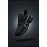 Riccon 0012SANTO Siyah Cilt Erkek Sneaker